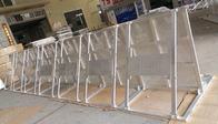 Zewnętrzna składana składana aluminiowa bariera tłumiąca / system barykady