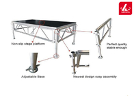 Anti Skid Fireproof Portable Aluminum Stage Platform Square Stage Truss System