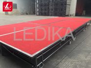 Anti - Slip Movable Folding Steel Stage Platform For Hotel Small Meeting