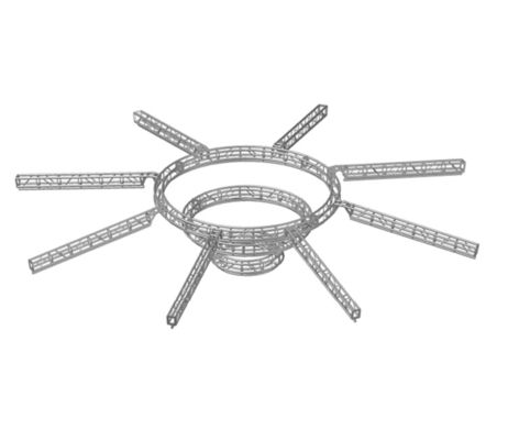 Customized Aluminum Square Lighting Truss Rotating And Lifting DJ Truss For Club