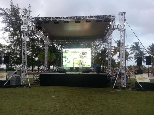 Fireproof Music Stage Roof Truss Aluminum Box Truss For Event
